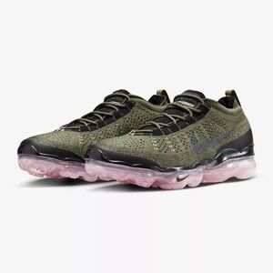 Nike Air Vapormax 2023 FK Flyknit Medium Olive Pink Oxford DV1678-200 Men's 11.5